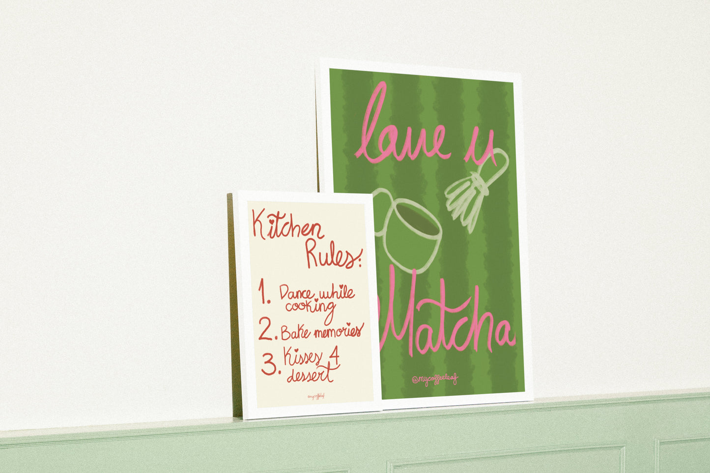Love you so Matcha Póster