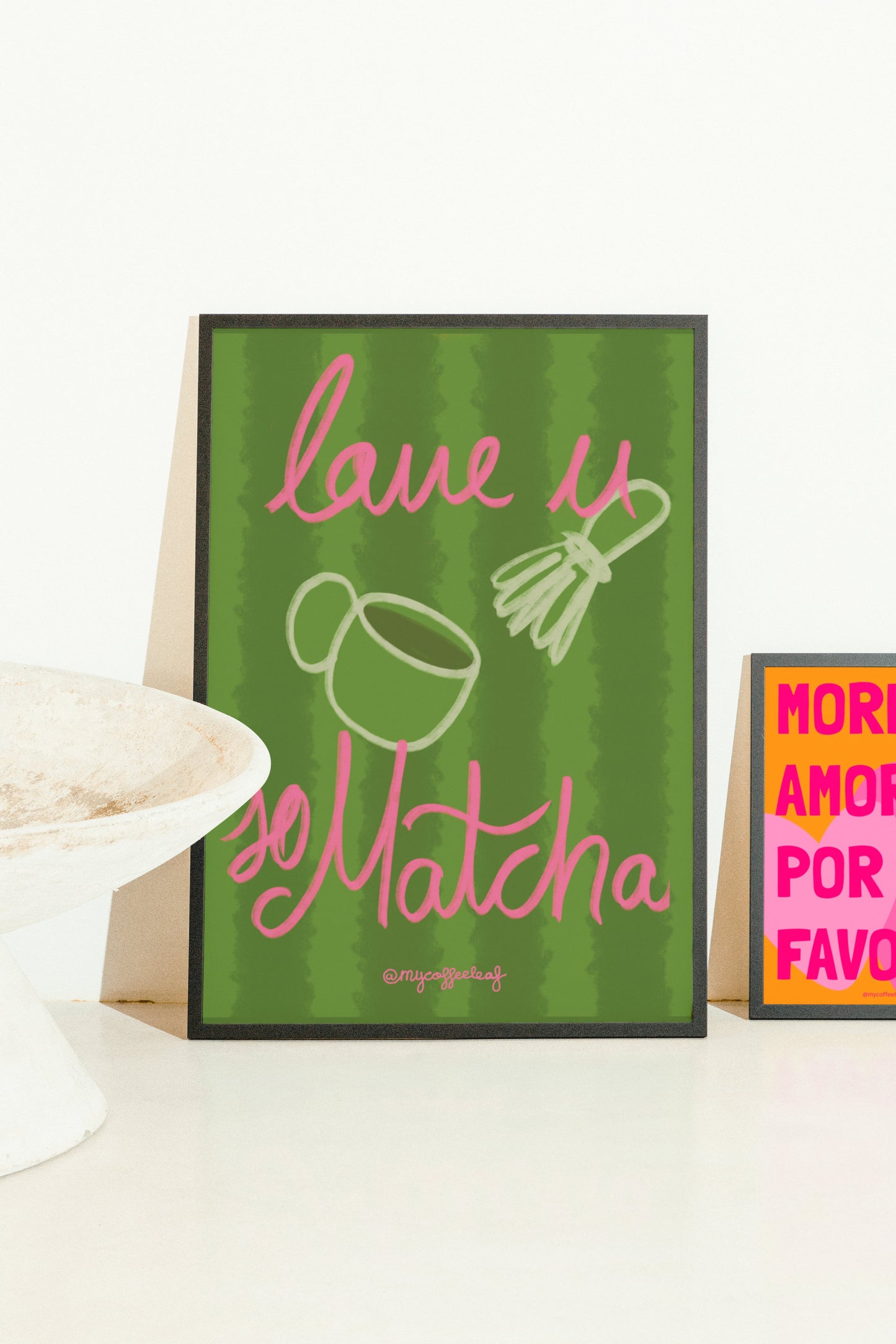 Love you so Matcha Póster