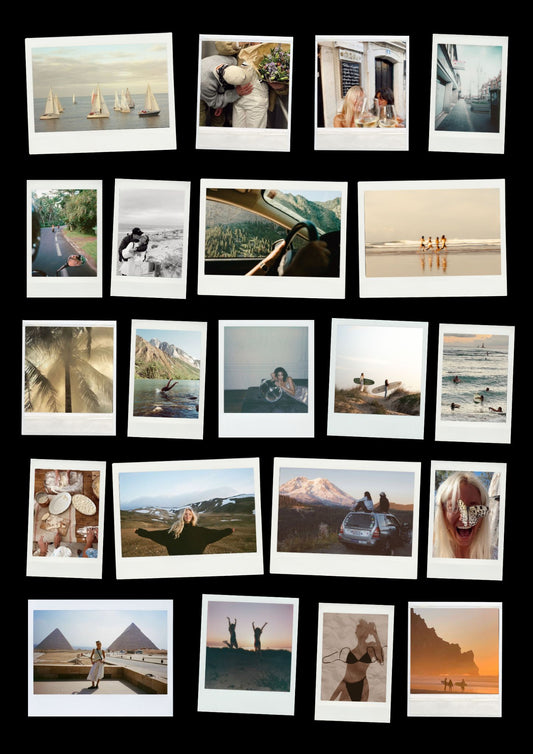 Póster de Polaroids negras personalizable