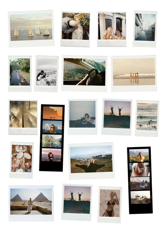Póster de Polaroids blanco personalizable