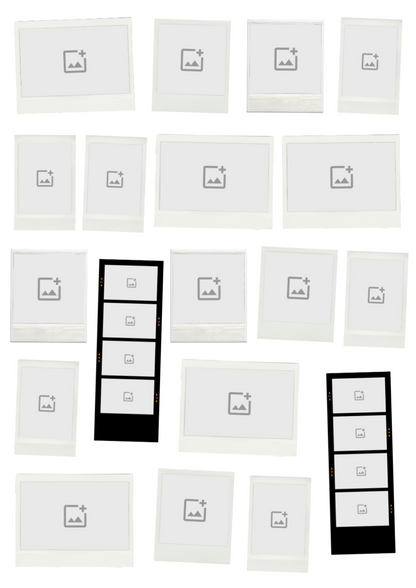 Póster de Polaroids blanco personalizable